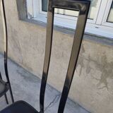 Set of 4 chairs Design Italy signed Cattelan 1980 vintage