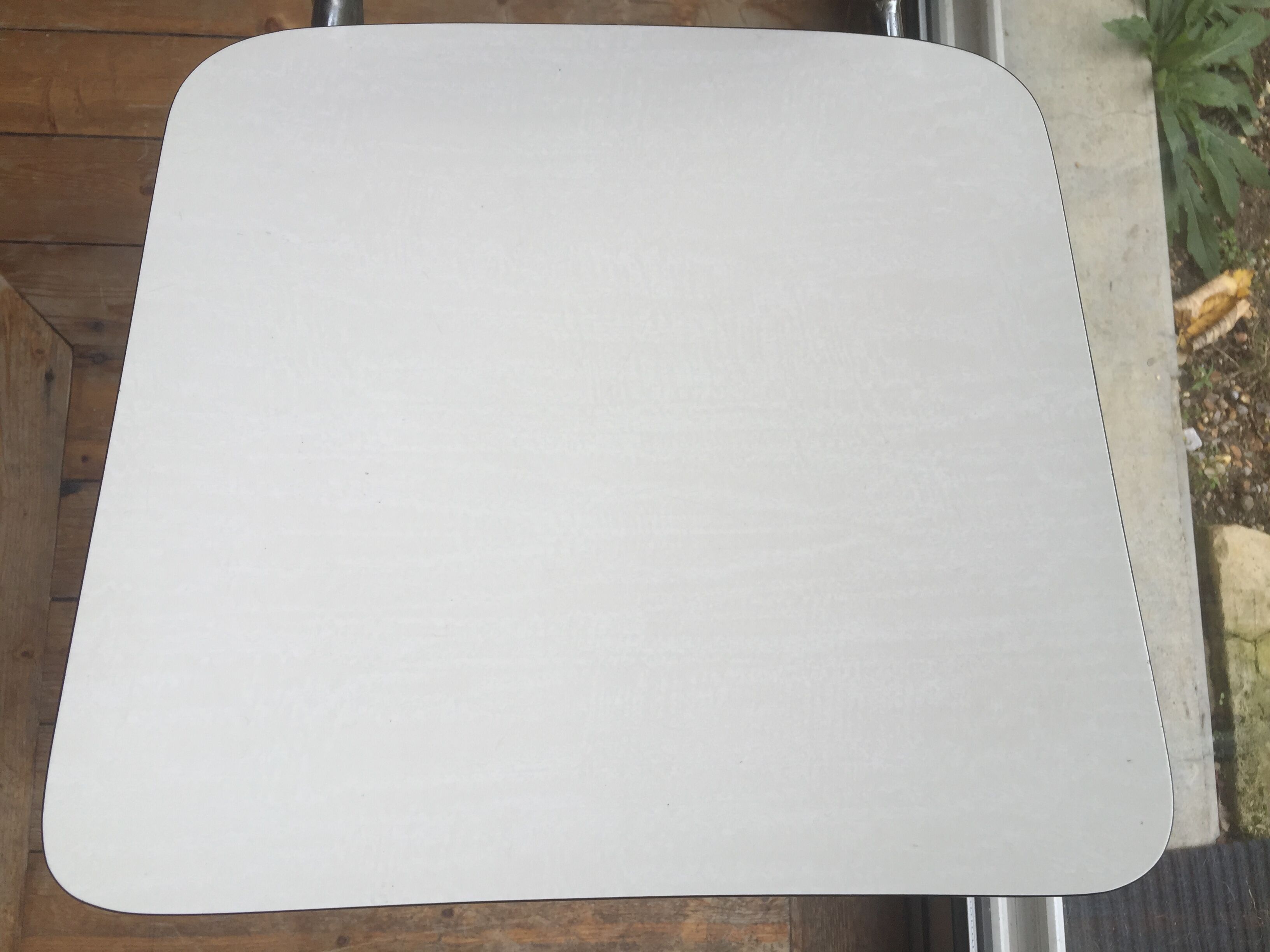 White formica chair