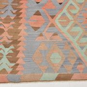 5x10 Geometric 58s Antique Kilim Rug, 168x313Cm