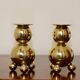 Pair of Swedish brass candlesticks from the mid-century by Gusum.