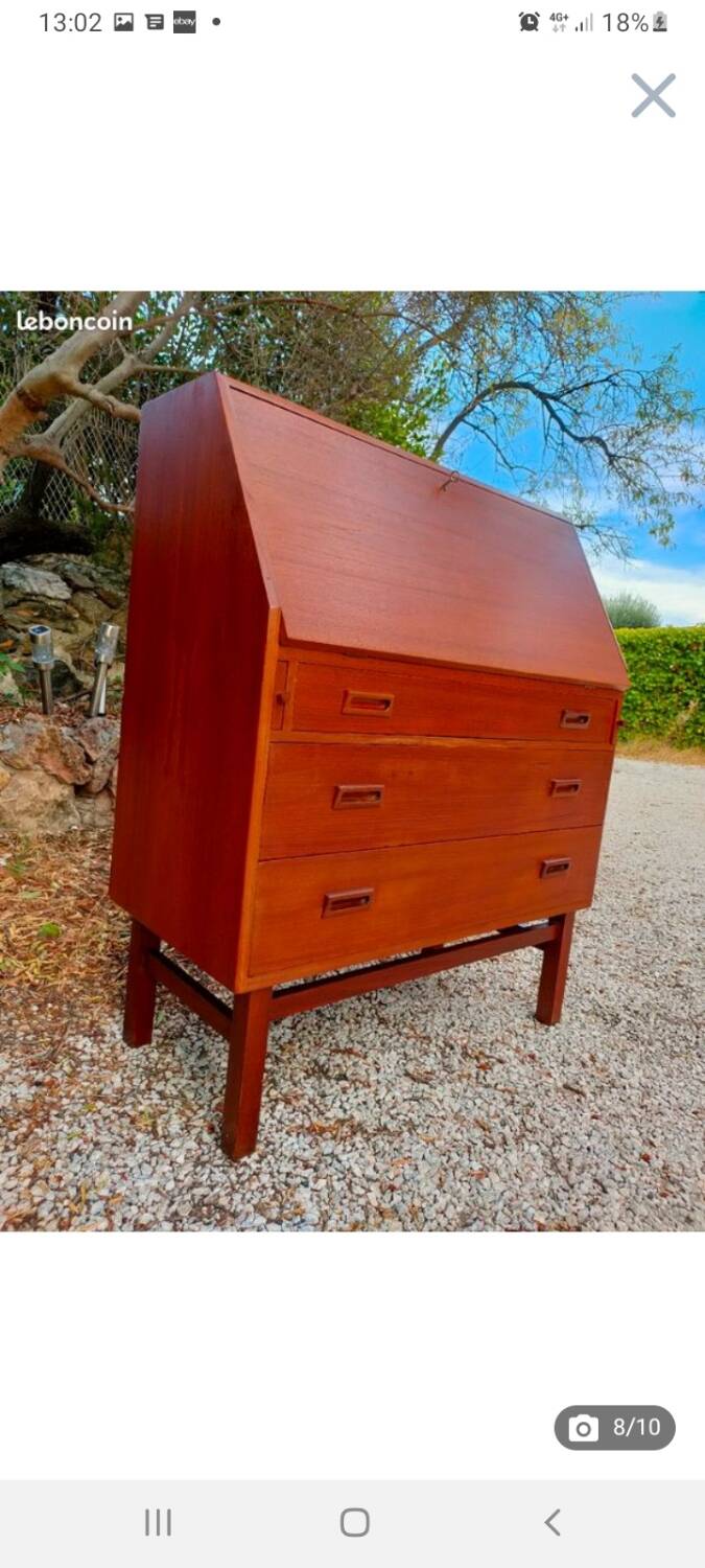 Arne Wahl Iversen Scandinavian secretary desk 1950-70