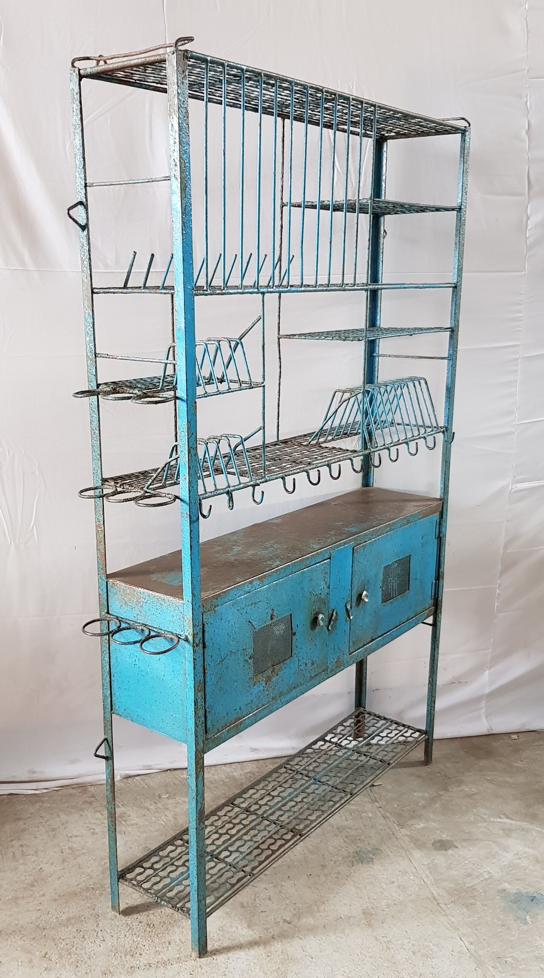 Metal croat with its original blue patina