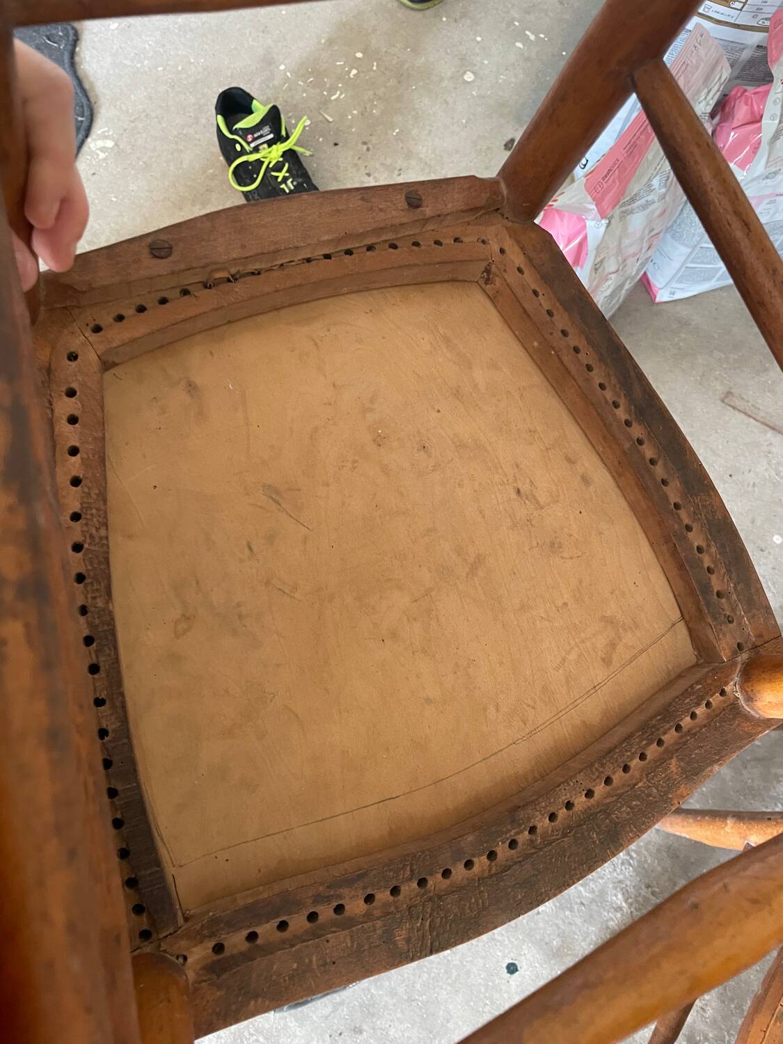 Engraved bistro chair
