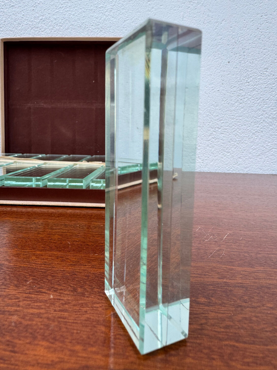 Crystal knife rest Art Deco