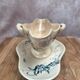 Saucière ancienne Gien Iris en terre de fer, fin XIXe siècle