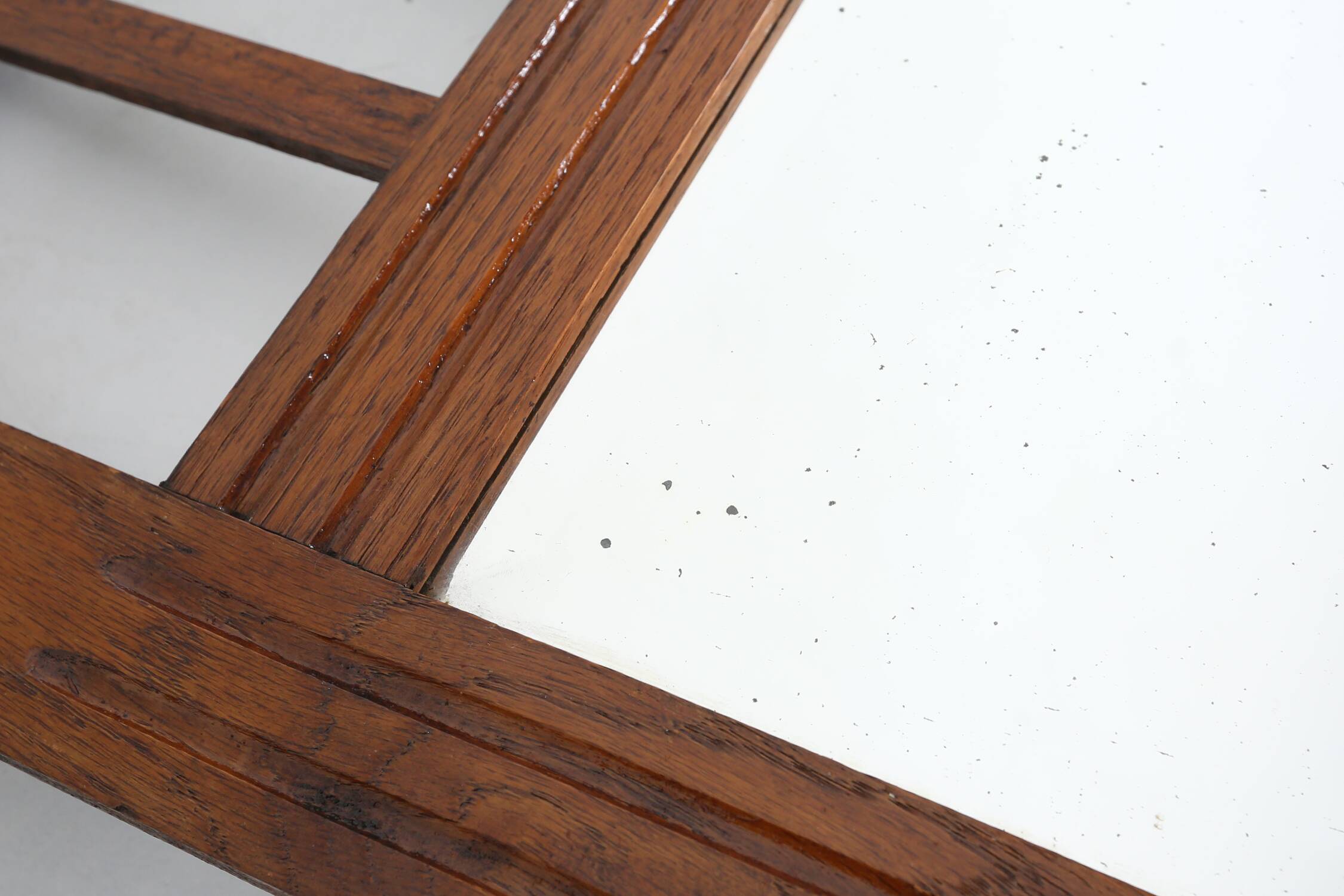 Art Deco mirror in solid wood with facet cut mirror, 1930s