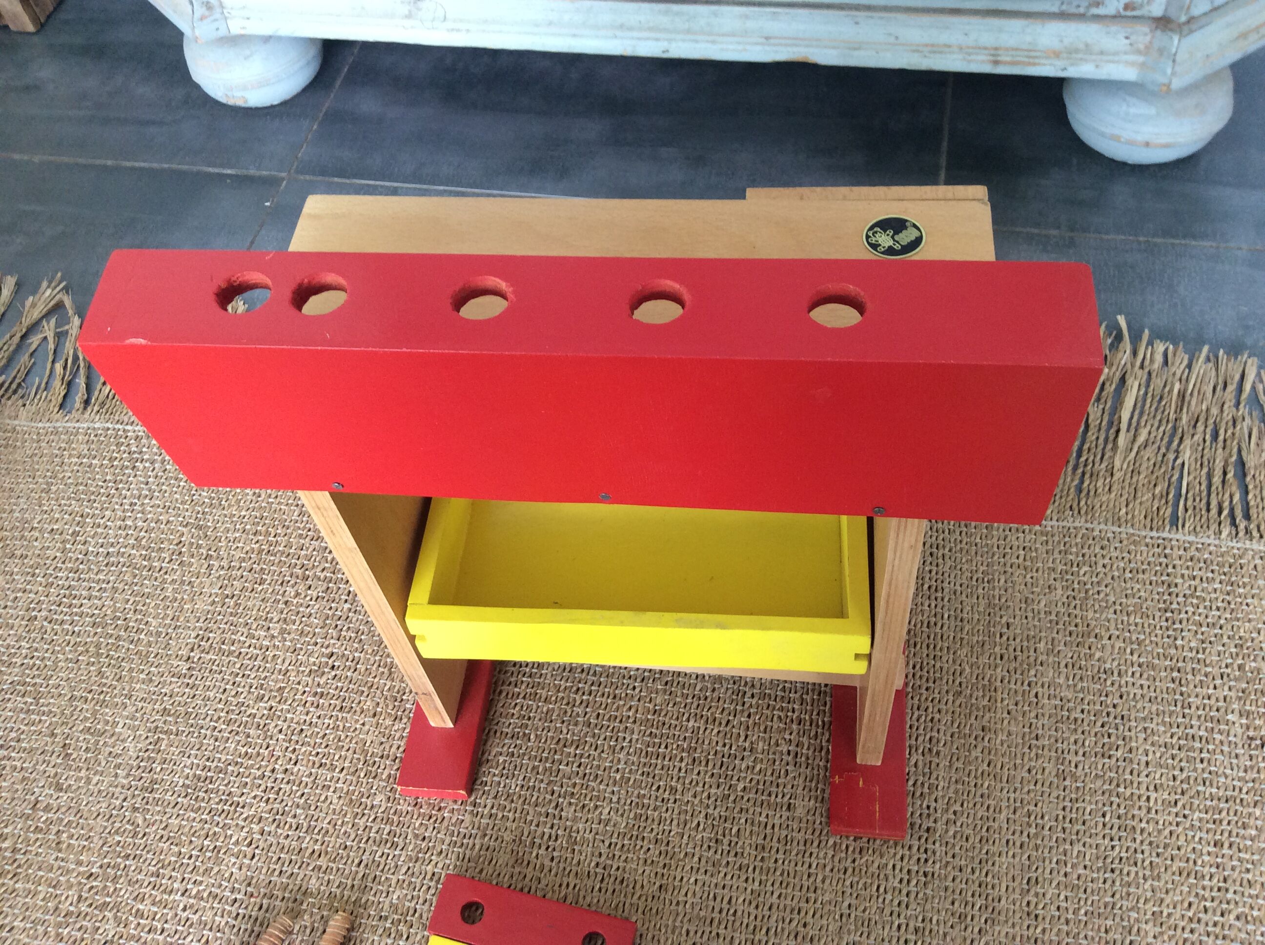 Child wooden workbench