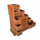 Through staircase furniture in mahogany