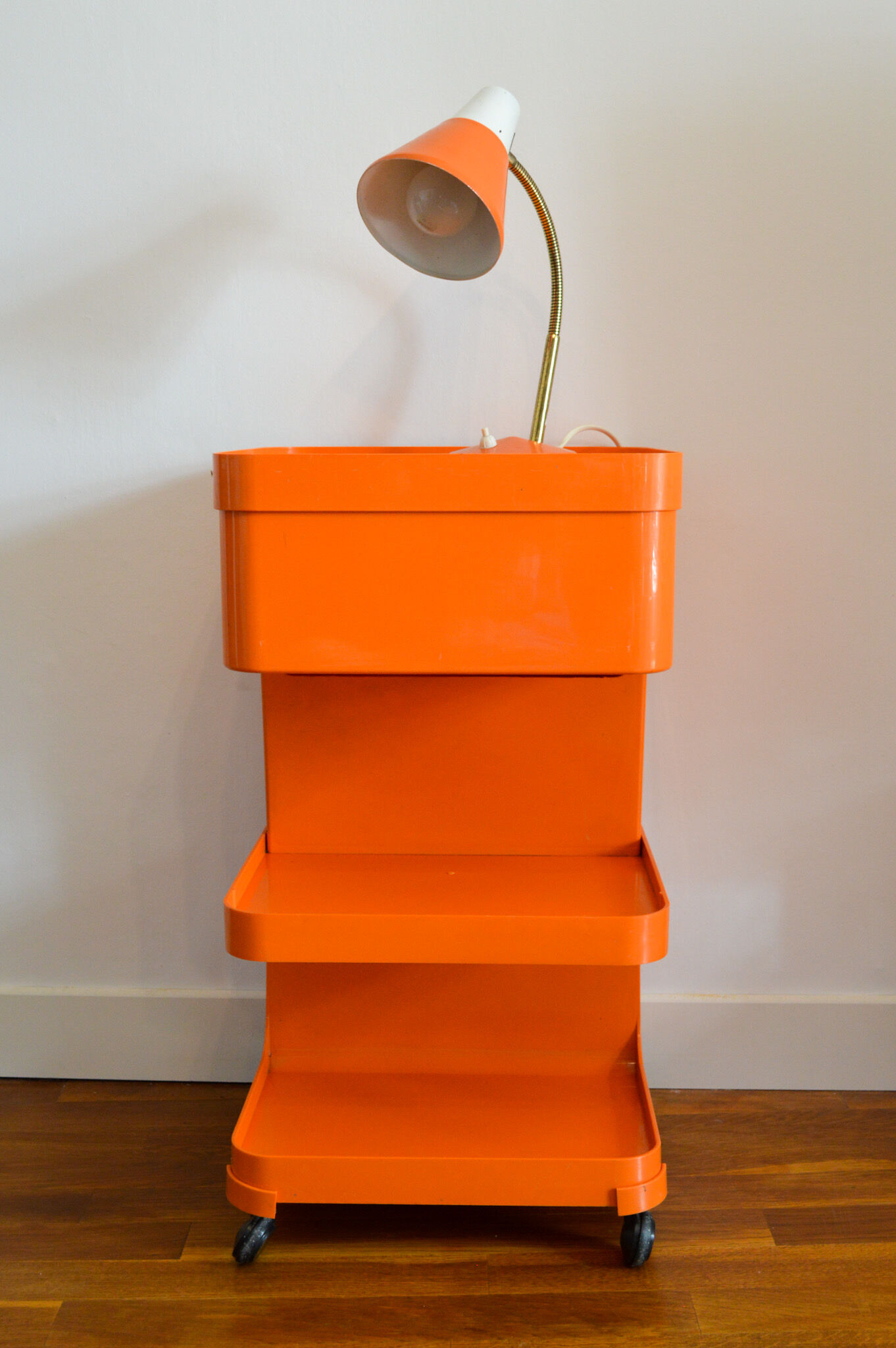 Bedside table/ orange booster