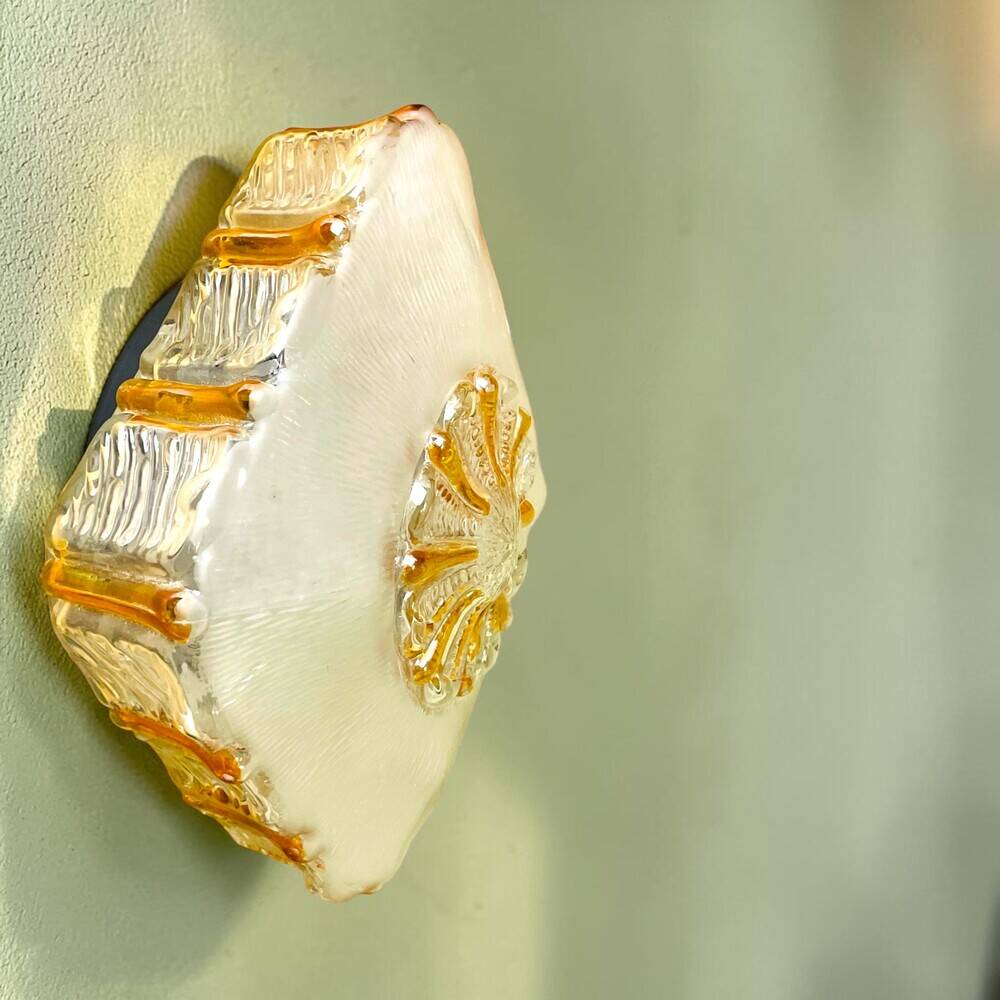 Murano glass ceiling or wall flush mount plafon light