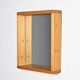 Solid pine mirror, Les Arcs, France, circa 1970