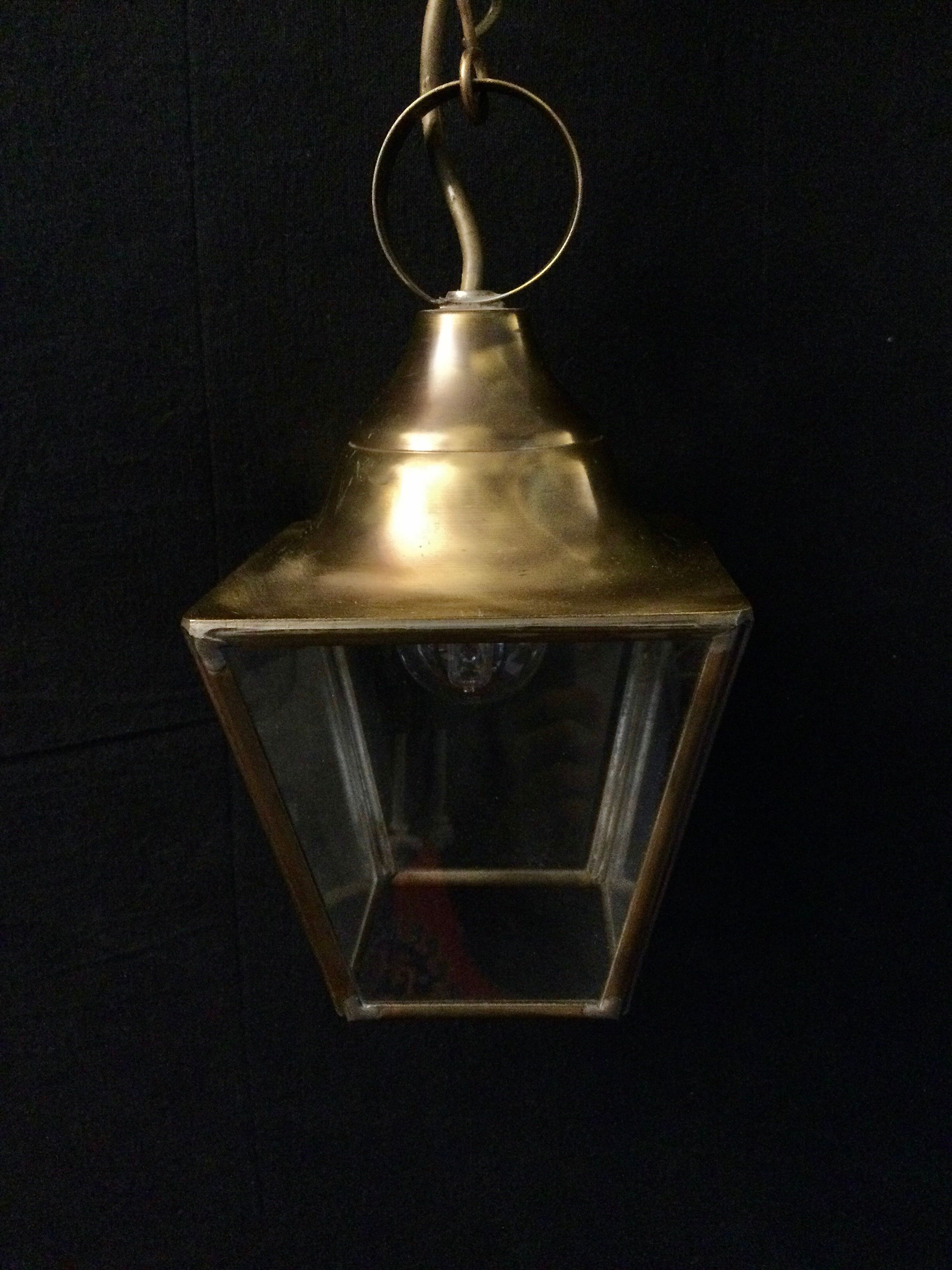 Brass Lantern one light