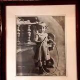 Young girl with a hoop