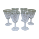 6 verres à liqueur ou apéritif en verre à décor d'épis gravés