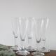 Lot de 5 flutes à champagne de bistrot, vintage