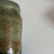 Turquoise and gilded earthenware potter's vase