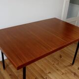 Vintage modernist teak table Paul Geoffroy Roche Bobois 1960s