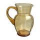 Amber engraved glass decanter 50s