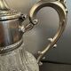Carafe / decanter jug in moulded glass and silver-plated metal – Silver Pl