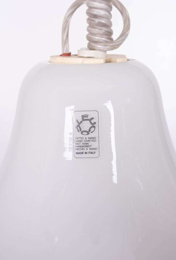 Lampe à suspension en verre de Murano Leucos par Renato Toso, Italie, années 1970 Leucos Murano