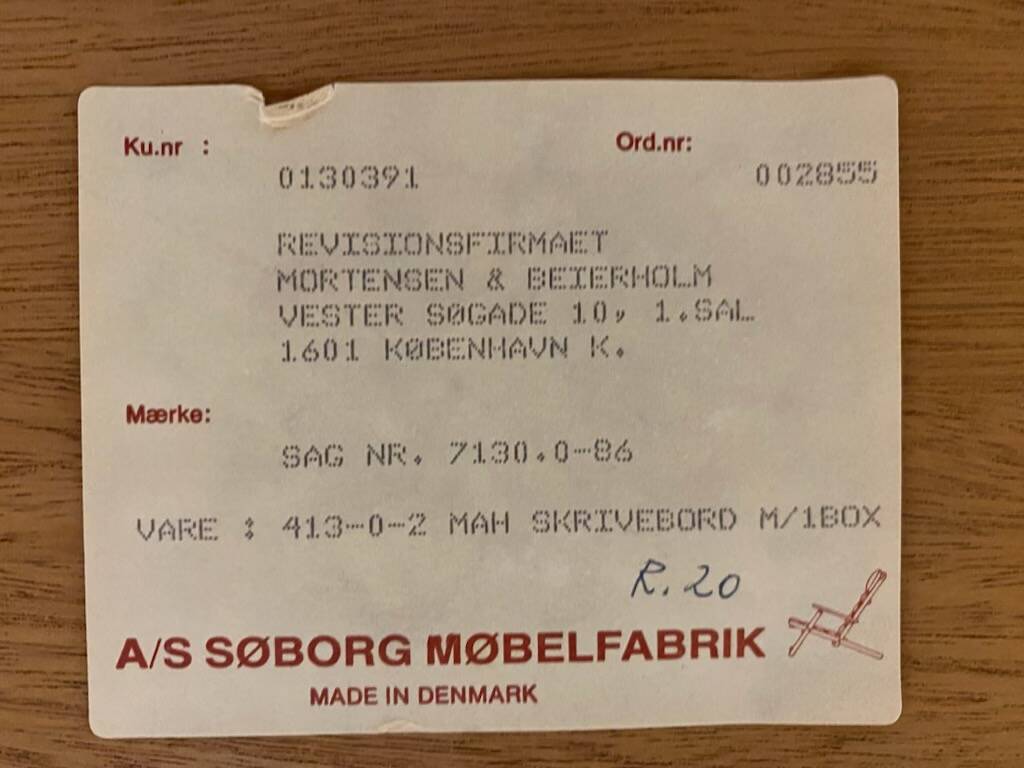 Danish desk from the 1980s