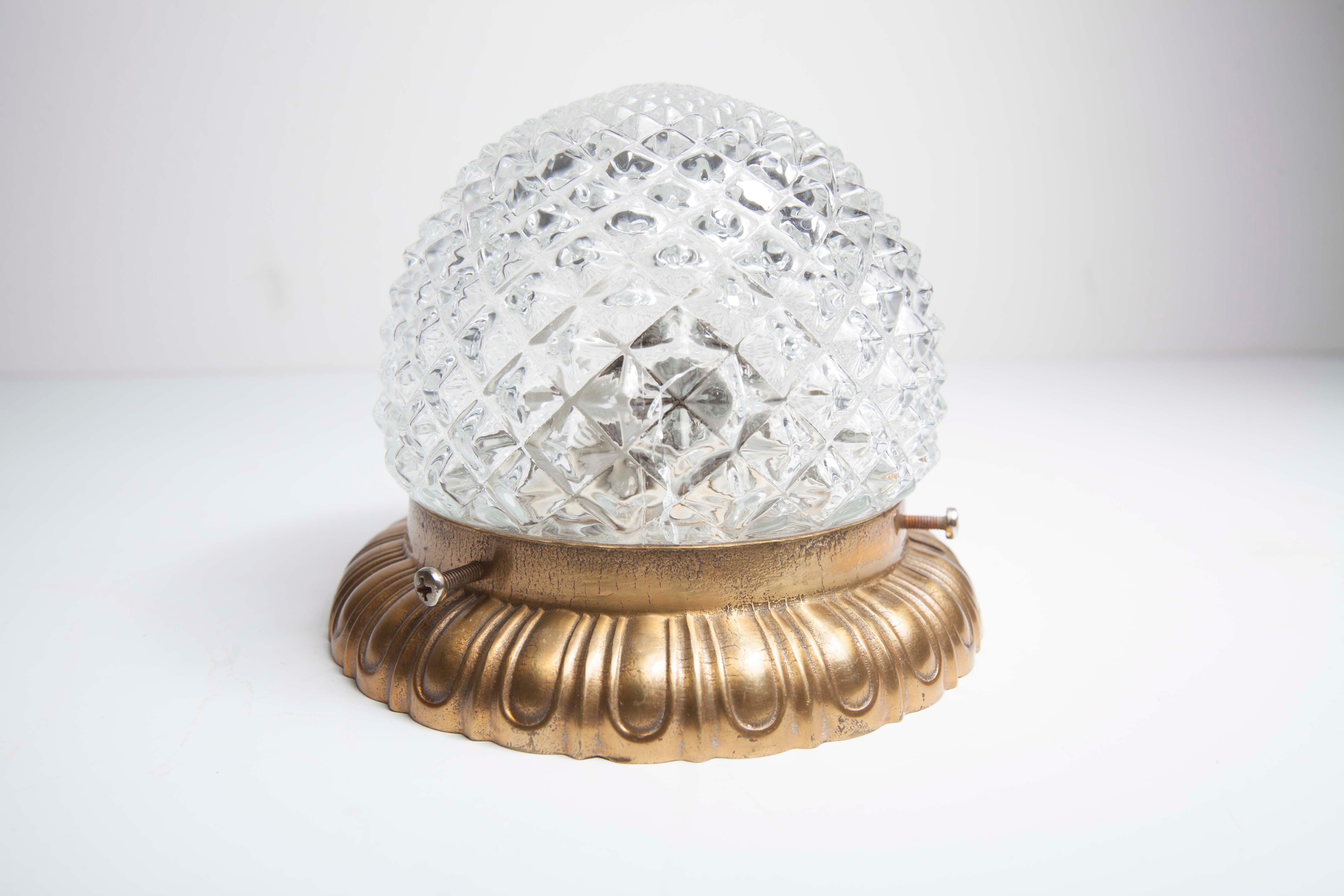 Ceiling lamp Crystal and bronze
