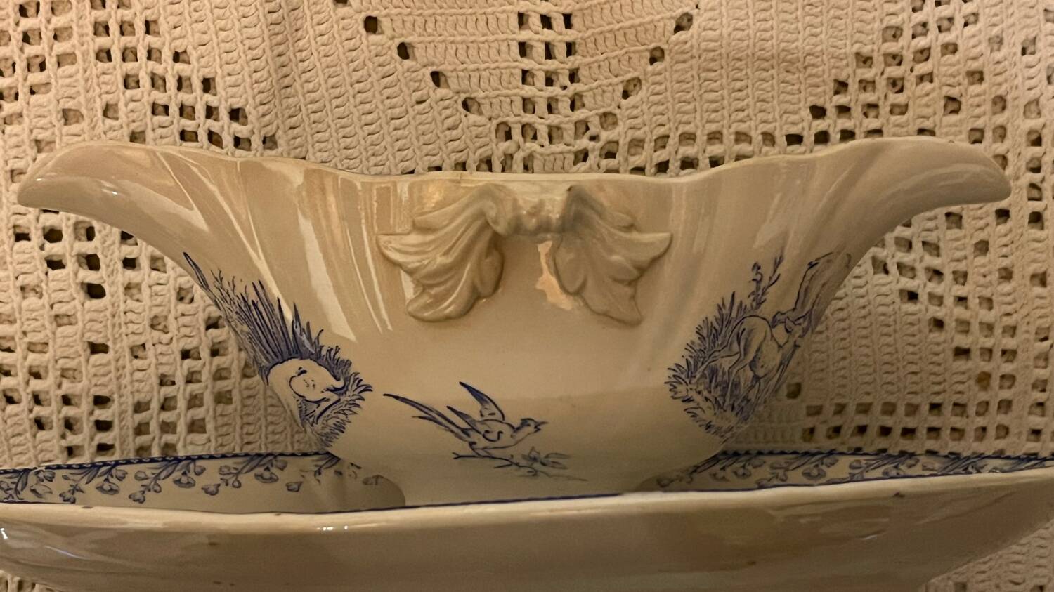 Vintage FF Pexonne sauceboat