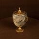 Macabo Grey Parchment & Brass Thermos Glacette, Cusano Milanino, Italy 1950