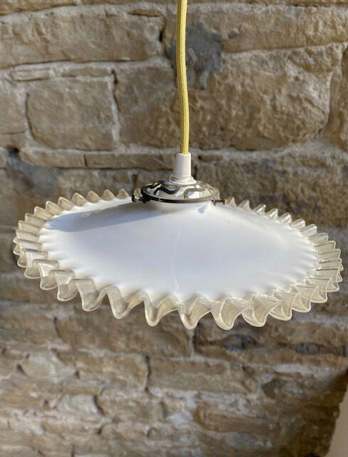 Opaline hanging lamp