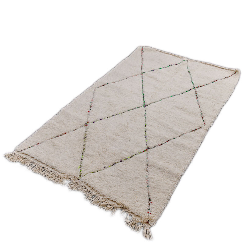 Berber carpet colored diamonds 145x245 cm
