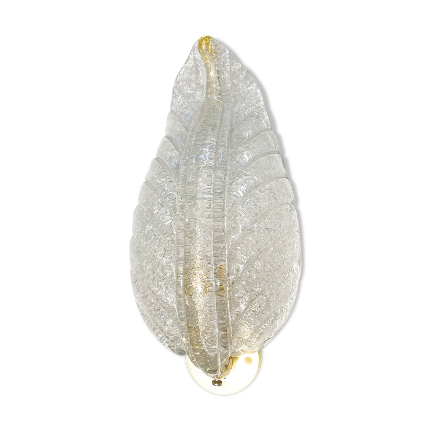 Applique italienne en verre de Murano " Leave " produite par Barovier & Toso, années 1950