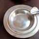 Box of 4 individual silver ashtrays in fine silver France