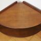 Corner coffee table 70s feet brass