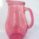 Vintage pitcher in pink glass 1l