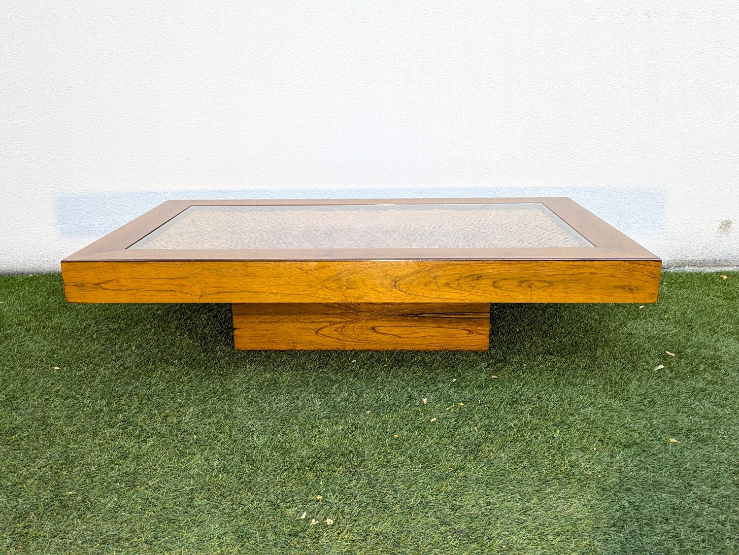 Roméo Rega Coffee Table, Pine Scales, Vintage 1970 Design