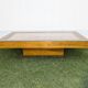 Table Basse Roméo Rega, écailles de pin, vintage 1970 Design