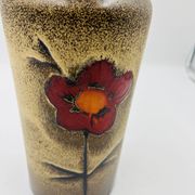 Vase Scheurich forme 517 décor floral par Heinz Siery