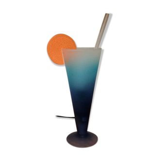 Blue cocktail lamp