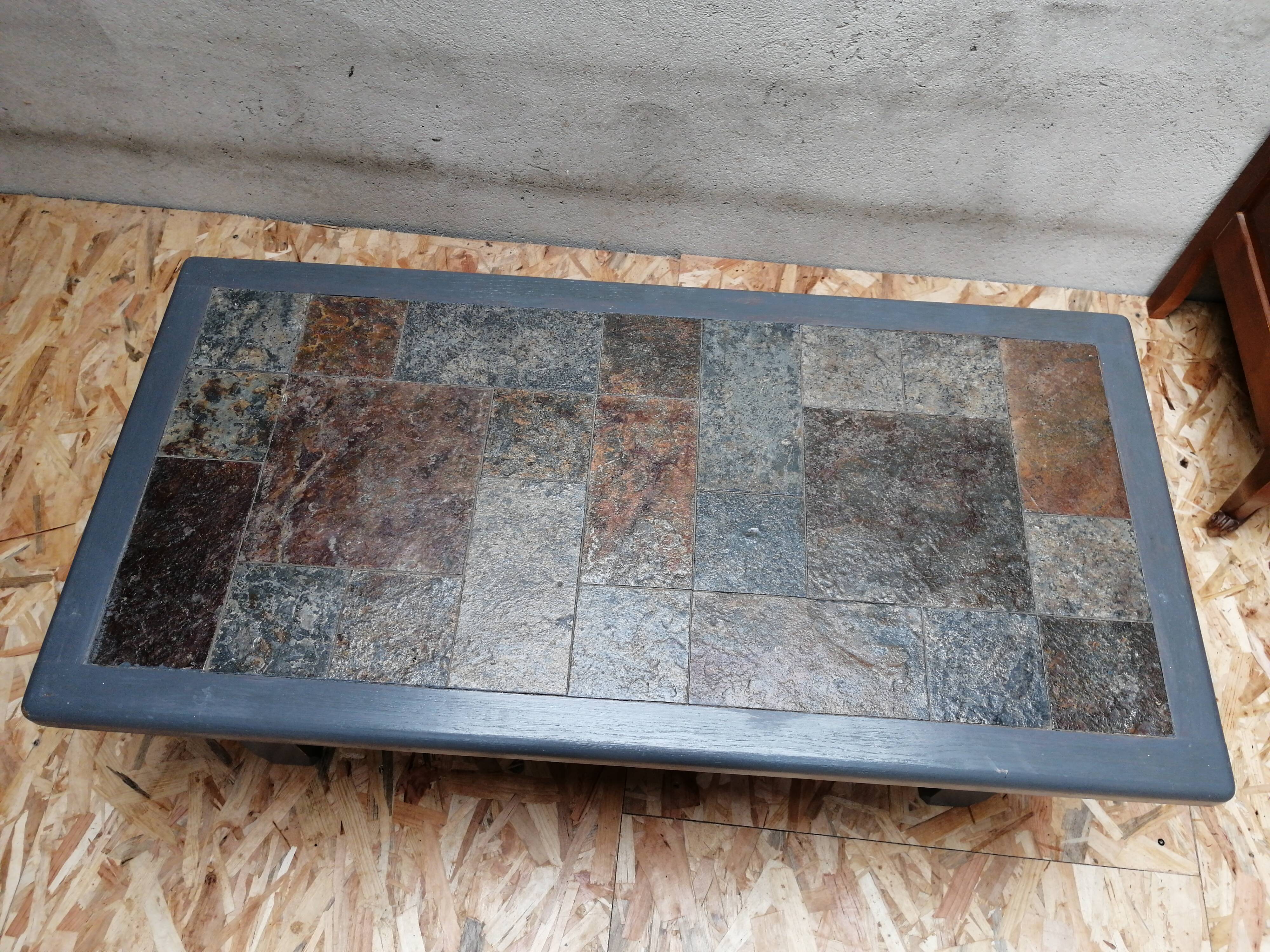Stone coffee table