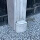 Louis XV style fireplace in Carrara marble around 1880