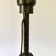 Brutalist wrought iron lamp base