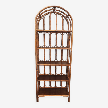 Rattan bookcase