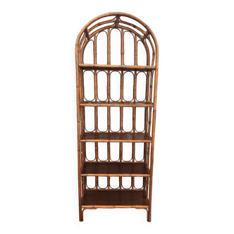 Rattan bookcase