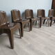5 gilac chairs monobloc 70s