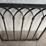 Gothic style wrought iron gate