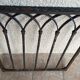 Gothic style wrought iron gate