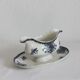 Ironware sauce boat with blue palmette decoration