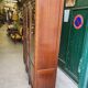 Display cabinet library 3 doors Louis XVI style in wood