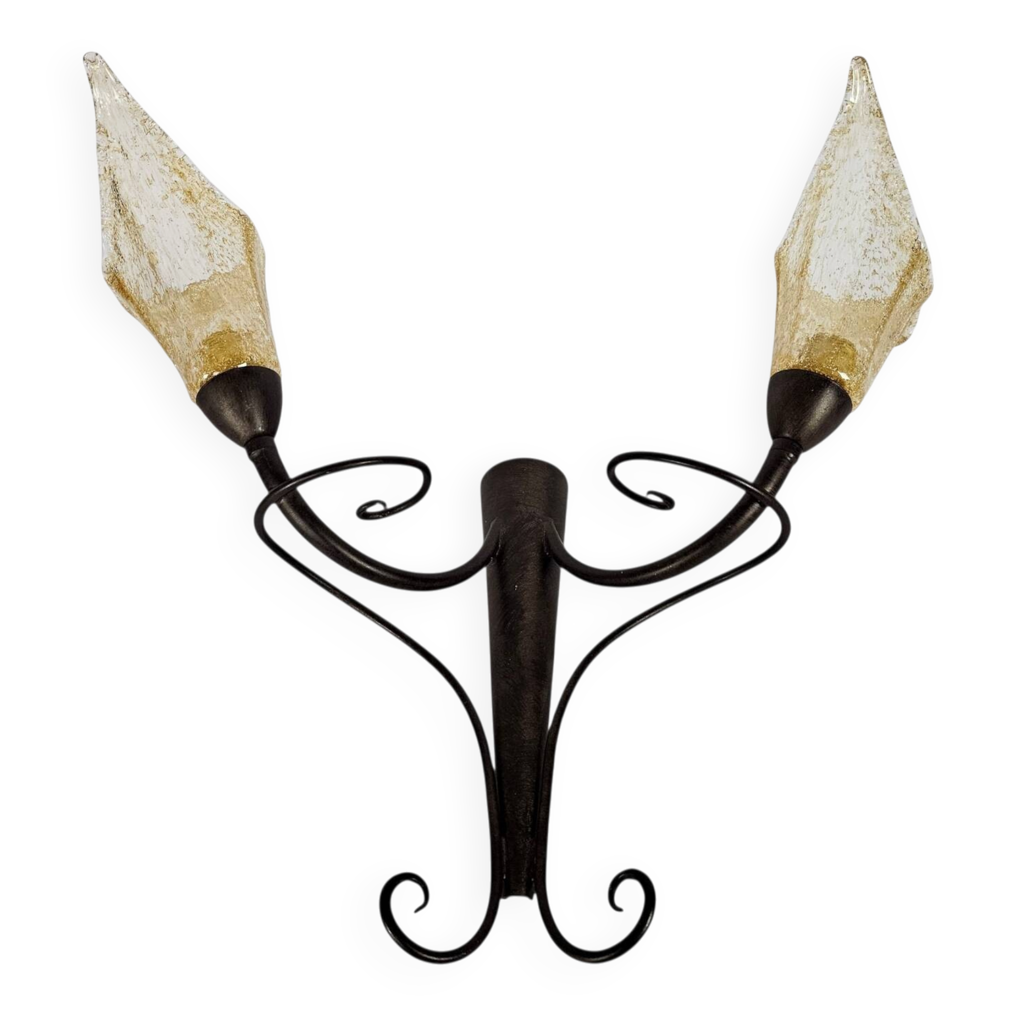 LAM - Lightning - wall lamp - Made in Italy - metal - mouth-blown glass