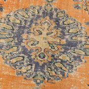 6x9 Pumpink Orange & Blue Classic Turkish Area Rug, 187x271Cm